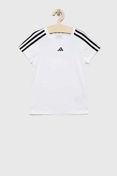 foto дитяча футболка adidas g tr-es 3s колір білий