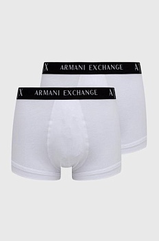 foto боксеры armani exchange (2-pack) мужские белый