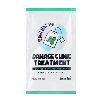 foto бальзам sumhair damage clinic treatment neroli mint tea для пошкодженого волосся, з чаєм з неролі та м'яти, 13 мл (пробник)