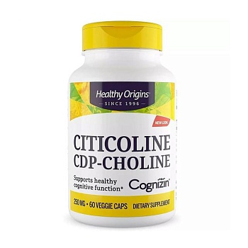 foto дієтична добавка в капсулах healthy origins citicoline cdp-choline cognizin цитиколін, 250 мг, 60 шт