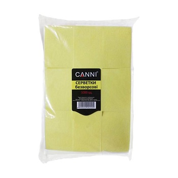 foto салфетки безворсовые canni, желтые, 1000 шт