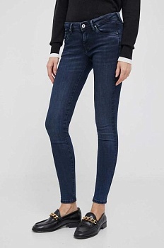 foto джинсы pepe jeans lola женские цвет синий