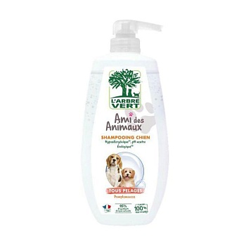 foto шампунь для собак l'arbre vert для всех типов шерсти, с экстрактом цитрусового парадиза, 720 мл