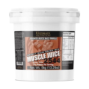 foto диетическая добавка гейнер в порошке ultimate nutrition muscle juice 2544 шоколад, 6 кг