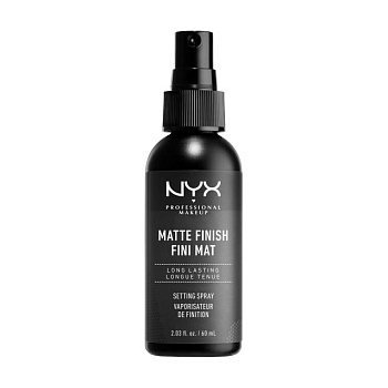 foto спрей для фиксации макияжа nyx professional makeup setting spray matte finish матирующий, 60 мл