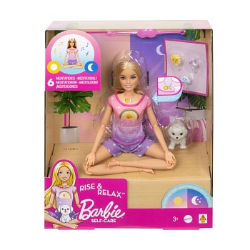 foto дитяча лялька barbie rise & relax self-care, від 3 років, 8*23*29 см (hhx64)