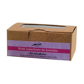 foto ароматизований віск для каміна mia box wax від комарів та інших комах, 60 г