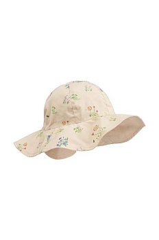 foto двусторонняя детская шляпа liewood amelia reversible sun hat