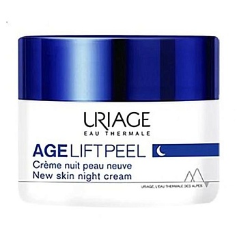 foto уцінка! нічний крем для обличчя uriage age lift peel new skin night cream, 50 мл
