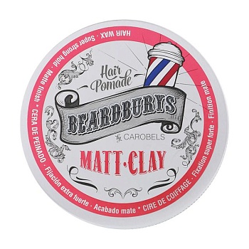 foto мужская глина для волос beardburys matt-clay hair pomade с матовым эффектом, 100 мл