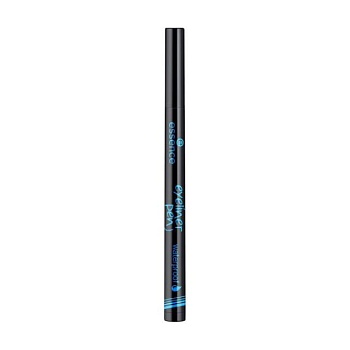foto подводка-фломастер для глаз essence waterproof eyeliner pen 01 black, 1 мл