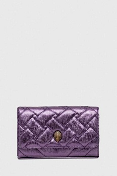 foto кожаная сумка kurt geiger london цвет фиолетовый
