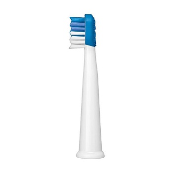 foto змінні насадки для дитячої електричної зубної щітки sencor toothbrush heads sox 012bl білі, 2 шт