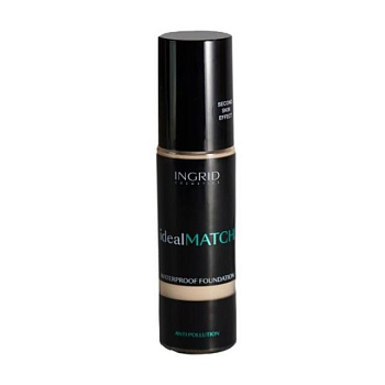 foto тональный крем для лица ingrid cosmetics ideal match anti-pollution ultra light, 404 warm sand, 30 мл
