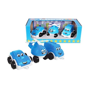 foto детский игровой набор technok полицейский транспорт, в коробке, 3 детали, от 3 лет (5804)