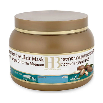 foto маска health and beauty restorative hair mask with argan oil для сухого та пошкодженого волосся, з олією арганії марокканської, 250 мл