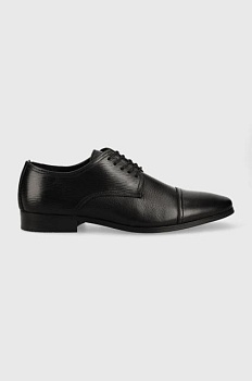 foto кожаные туфли aldo cuciroflex мужские цвет чёрный