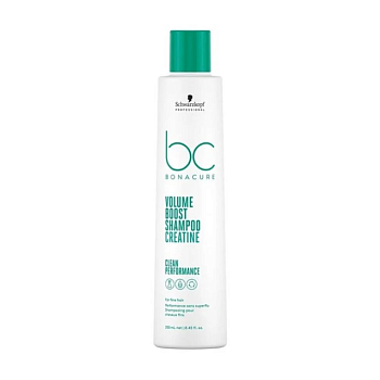 foto шампунь schwarzkopf professional bc bonacure volume boost shampoo creatine для об'єму тонкого волосся, 250 мл