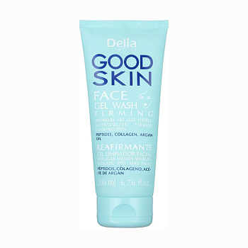 foto зміцнювальний гель для обличчя delia cosmetics good skin face gel wash firming, 200 мл