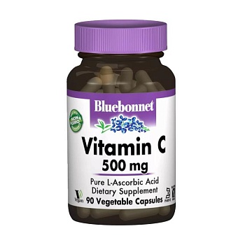 foto харчова добавка вітаміни в капсулах bluebonnet nutrition vitamin с 500 мг, 90 шт