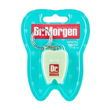 foto зубна нитка dr. morgen dental floss mini для щоденного догляду, зелений, 15 м