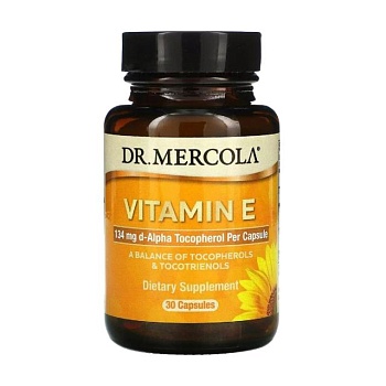 foto дієтична добавка вітаміни в капсулах dr. mercola вітамін e, vitamin e, 30 шт