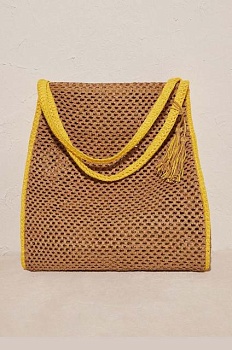 foto пляжна сумка women'secret paradise колір бежевий 4387695