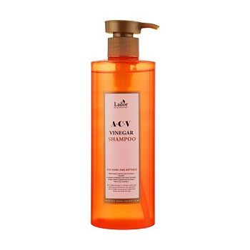 foto шампунь la'dor acv vinegar shampoo для блеска и мягкости волос с яблочным уксусом, 430 мл