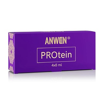 foto протеїн для волосся в ампулах anwen protein, 4*8 мл