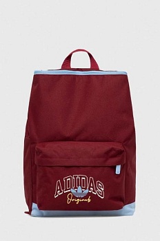 foto дитячий рюкзак adidas originals колір бордовий великий з принтом
