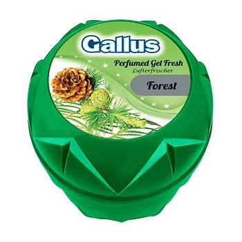 foto гелевий освіжувач повітря gallus perfumed gel fresh ліс, 150 г