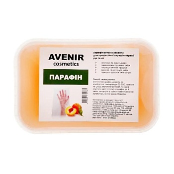 foto парафин витаминизированный для профессиональной парафинотерапии рук и ног avenir cosmetics персик, 810 г