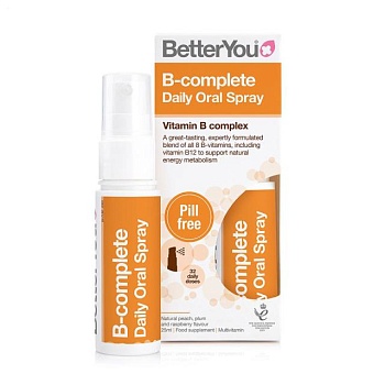 foto дієтична добавка вітаміни в спреї betteryou vitamin b-complete daily oral spray, 25 мл