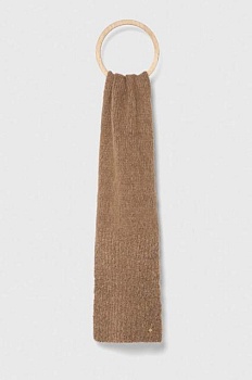 foto вовняний шарф granadilla колір коричневий однотонний