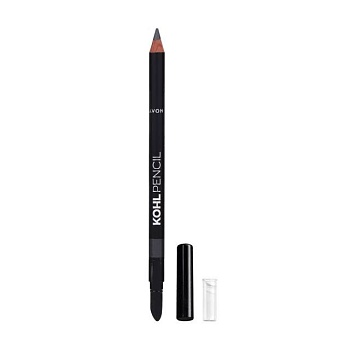 foto карандаш для глаз avon kohl pencil со спонжем, графит, 1.05 г