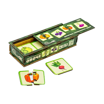 foto деревянная головоломка puzzleok овощи, 40 деталей, от 3 лет (puz-95963)