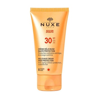foto солнцезащитный крем для лица nuxe sun delicious cream hight protection spf 30, 50 мл
