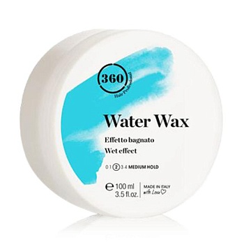 foto віск на водній основі для укладки волосся 360 hair professional water wax, 100 мл