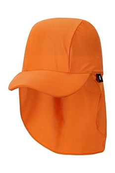 foto детская кепка reima kilpikonna цвет оранжевый однотонная