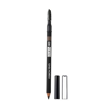 foto водостійкий олівець для брів pupa waterproof eyebrow pencil, 02 brown, 1.08 г