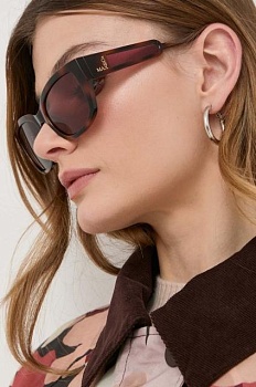 foto солнцезащитные очки max&co. женские цвет коричневый
