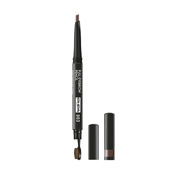 foto автоматичний олівець для брів pupa full eyebrow pencil, 003 dark brown, 0.2 г