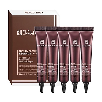 foto эссенция floland premium soothing booster essence для поврежденных волос, 5*20 мл
