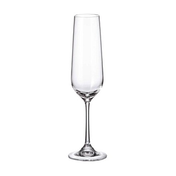 foto бокалы для шампанского bohemia strix (dora), 6*200 мл (1sf73/00000/200)