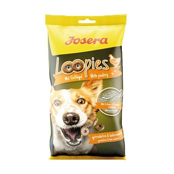 foto ласощі для собак josera loopies mit geflugel з куркою, 150 г