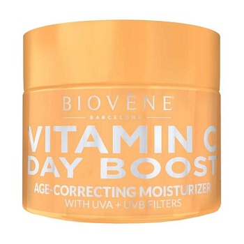 foto антивіковий зволожувальний денний крем для обличчя biovene vitamin c day boost age-correcting moisturizer with uva + uvb filters, 50 мл