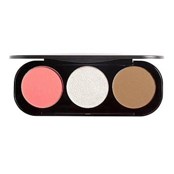 foto палетка румян и хайлайтеров для лица focallure blush & highlight makeup palette 04 multicolour, 10.5 г
