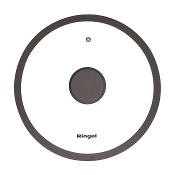 foto крышка ringel universal silicone стеклянная, круглая, 24 см (rg-9302-24)