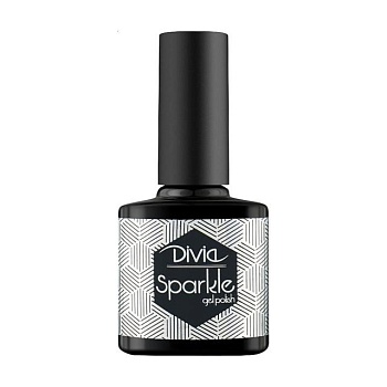 foto світловідбивний гель-лак для нігтів divia sparkle di1248, sp08, 7.3 мл
