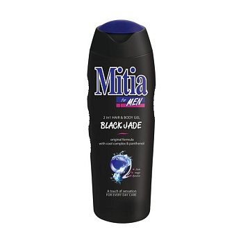 foto мужской гель для душа и шампунь 2 в 1 mitia for men hair & body gel черный нефрит, 750 мл
